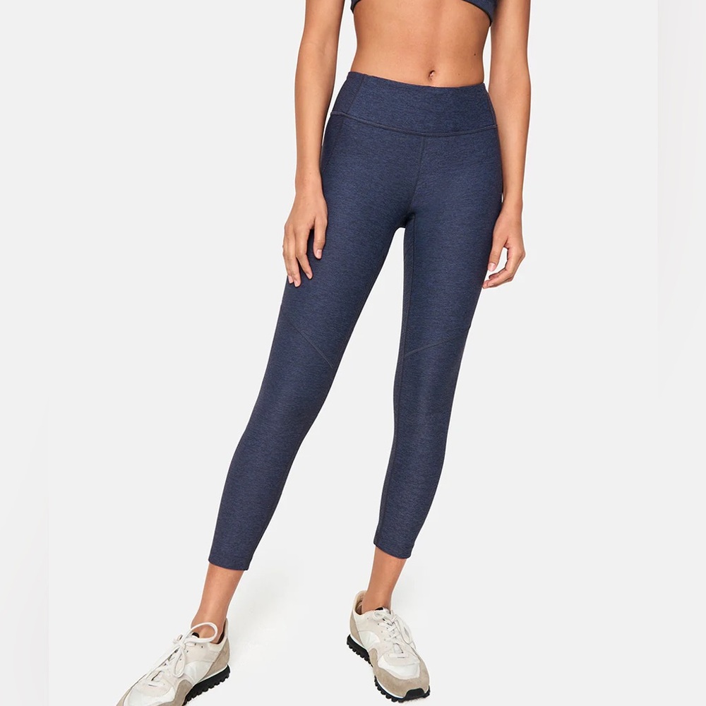 Outdoor Voices Navy Blue Warm Up Leggings